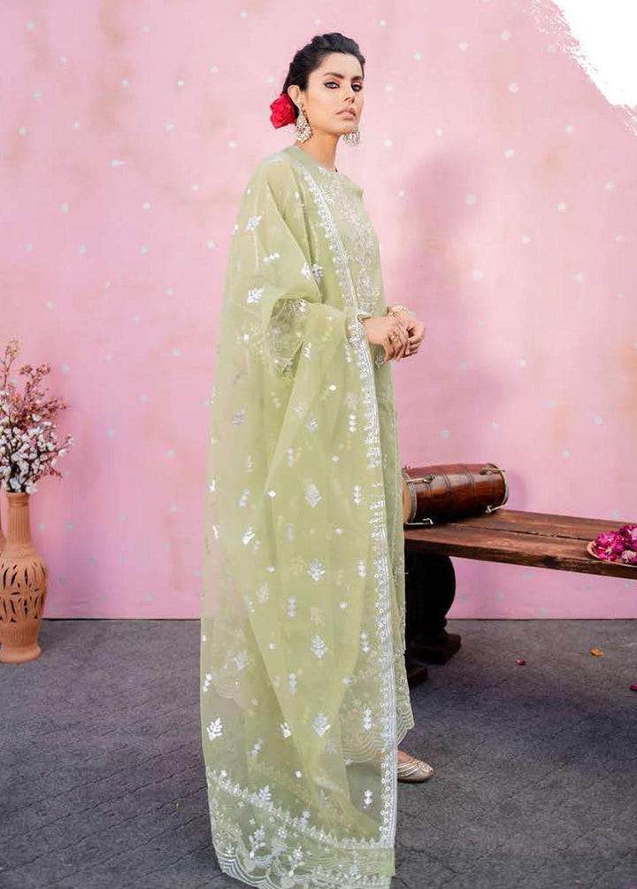 Luxe Atelier By Cross Stitch Embroidered Organza Suits Unstitched 4 Piece CS22LX 07 SURREAL AURA - Luxury Collection