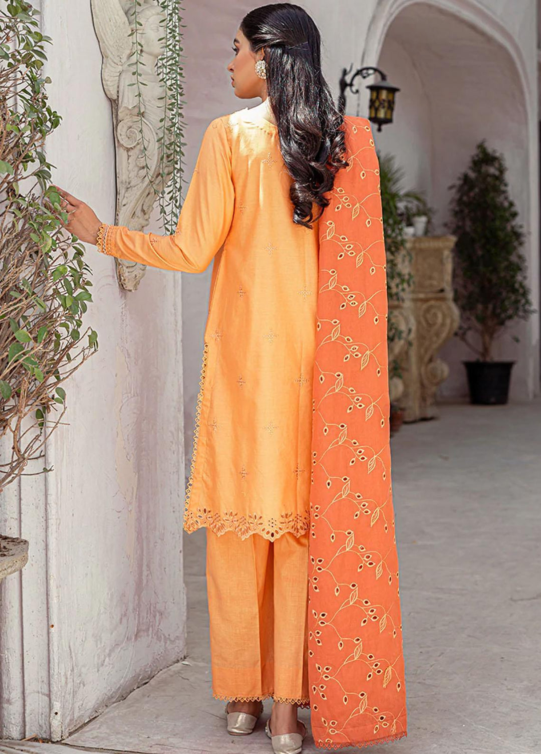 Mahiri By Cross Stitch Embroidered Lawn Suits Unstitched 3 Piece CS22-M3 06 TANGERINE FLECK - Summer Collection