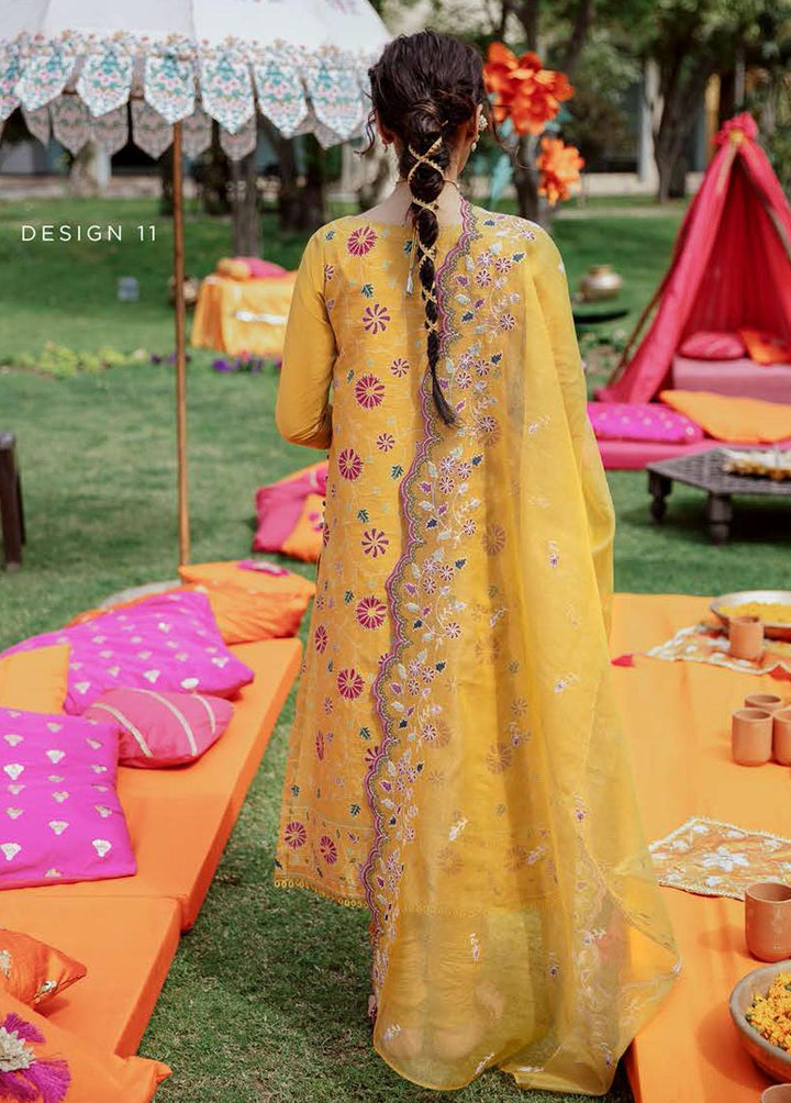 Mehrbano By Cross Stitch Embroidered Lawn Suits Unstitched 3 Piece CS22ME 11 GRANITE FOLK - Premium Collection