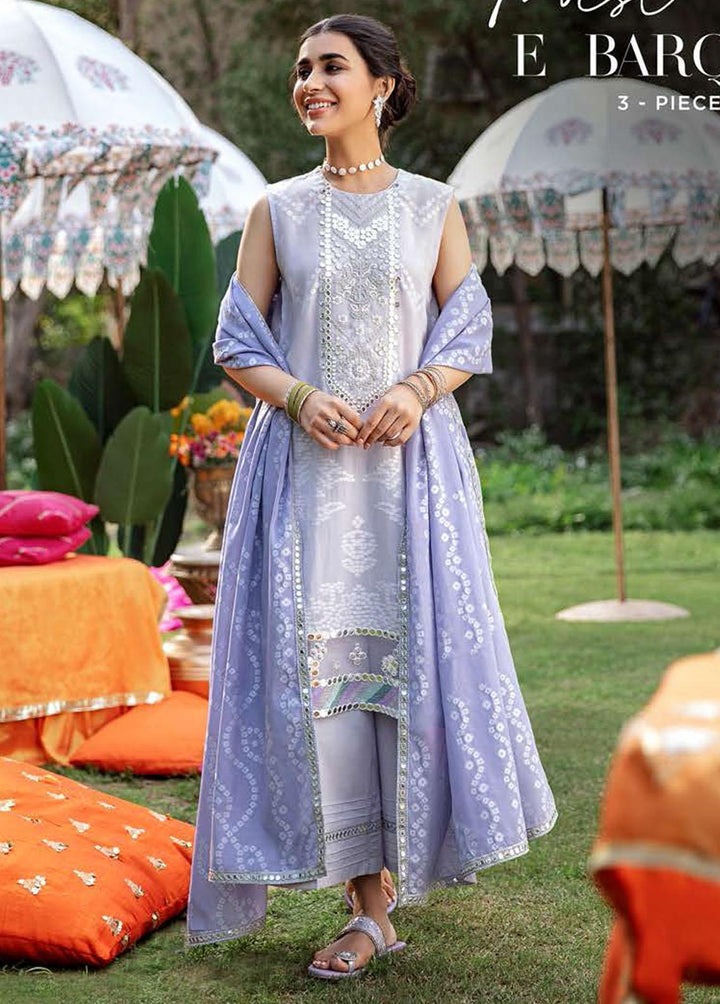 Mehrbano By Cross Stitch Embroidered Lawn Suits Unstitched 3 Piece CS22ME 03 MISL-EBARQ - Premium Collection
