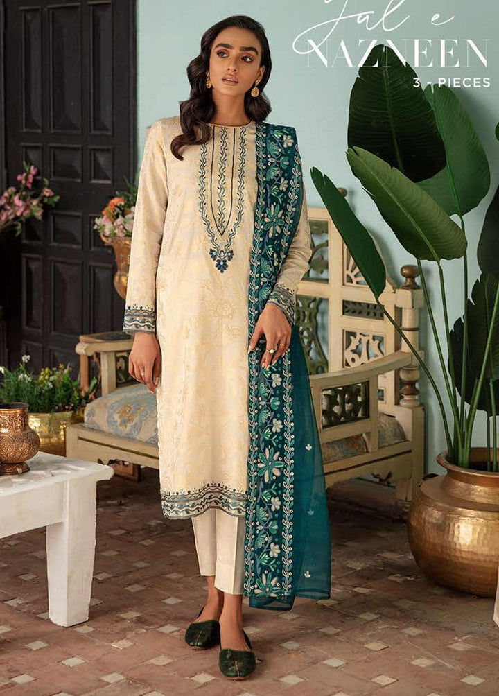 Mehrbano By Cross Stitch Embroidered Lawn Suits Unstitched 3 Piece CS22ME 07 GUL-ENAZNEEN - Premium Collection