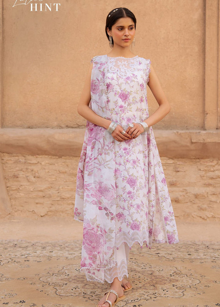 Cross Stitch Print N Embroidery Lawn Suits Unstitched 3 Piece CS25EL Sparkling Gem - Summer Collection