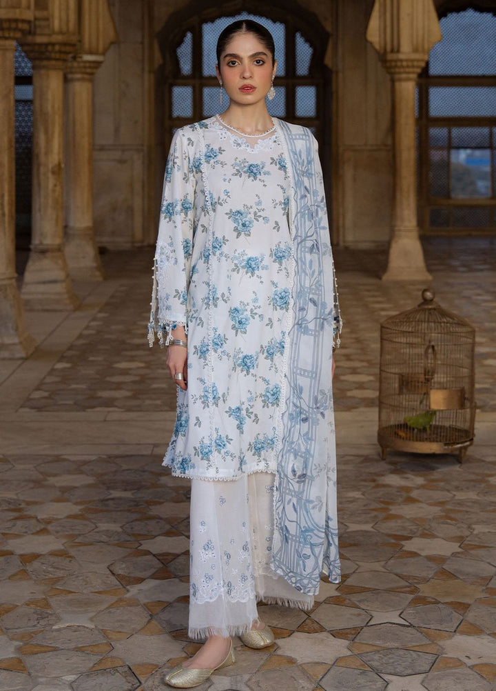 Cross Stitch Print N Embroidery Lawn Suits Unstitched 3 Piece CS25EL Summer Melody - Summer Collection