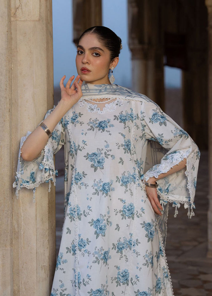 Cross Stitch Print N Embroidery Lawn Suits Unstitched 3 Piece CS25EL Summer Melody - Summer Collection