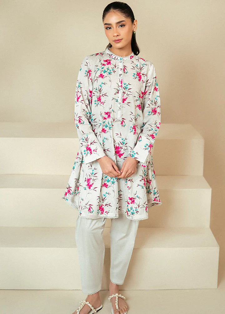 Cross Stitch Printed Lawn Suits Unstitched 2 Piece CS24DL D-16 Foggy Dew - Summer Collection