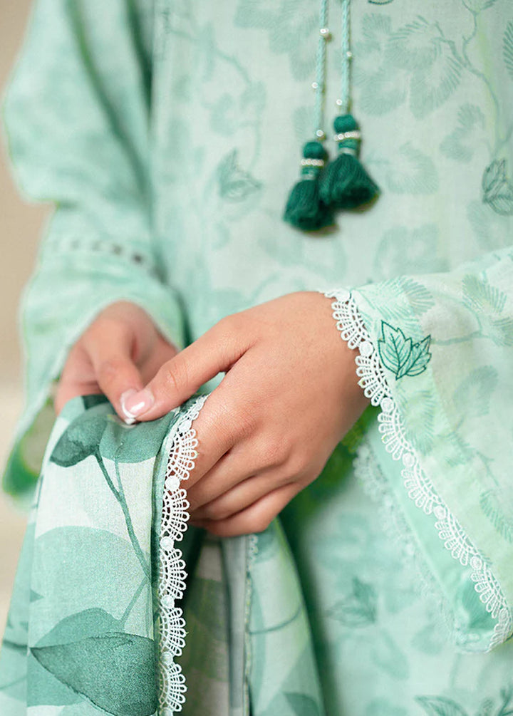Cross Stitch Printed Lawn Suits Unstitched 3 Piece CS24DL D-09 Minty Meadow - Summer Collection