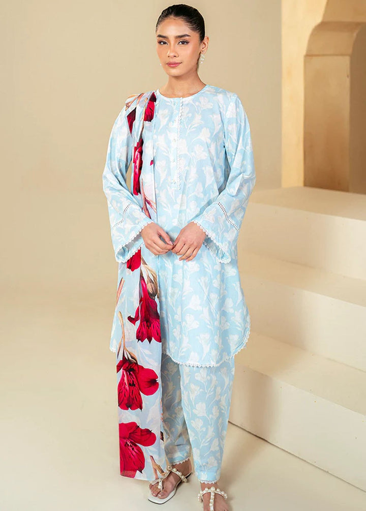 Cross Stitch Printed Lawn Suits Unstitched 3 Piece CS24DL D-14 Tulip Glam - Summer Collection