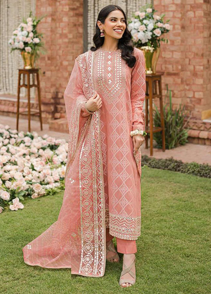 The Bride Tribe By Cross Stitch Embroidered Jacquard Suits Unstitched 3 Piece CS22BT Gul-e-Marjaan - Wedding Collection