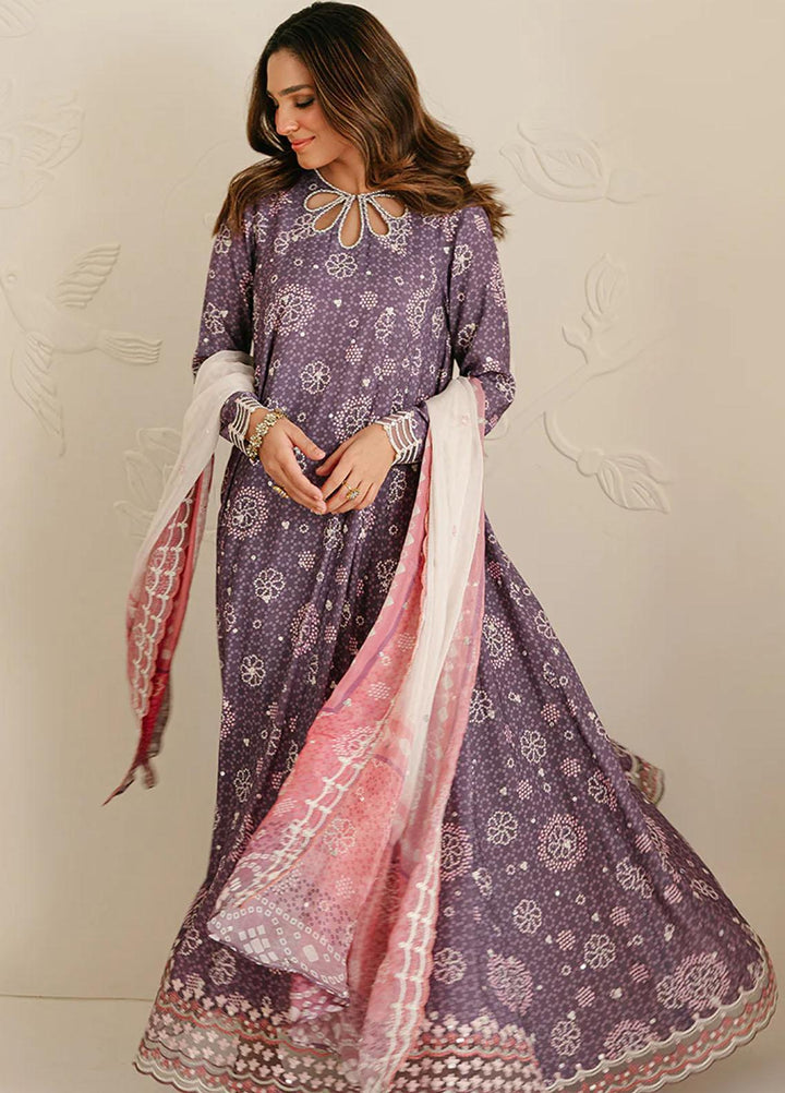 Cross Stitch Embroidered Silk Suits Unstitched 3 Piece CS23TBT Mistic Florid - Festive Collection