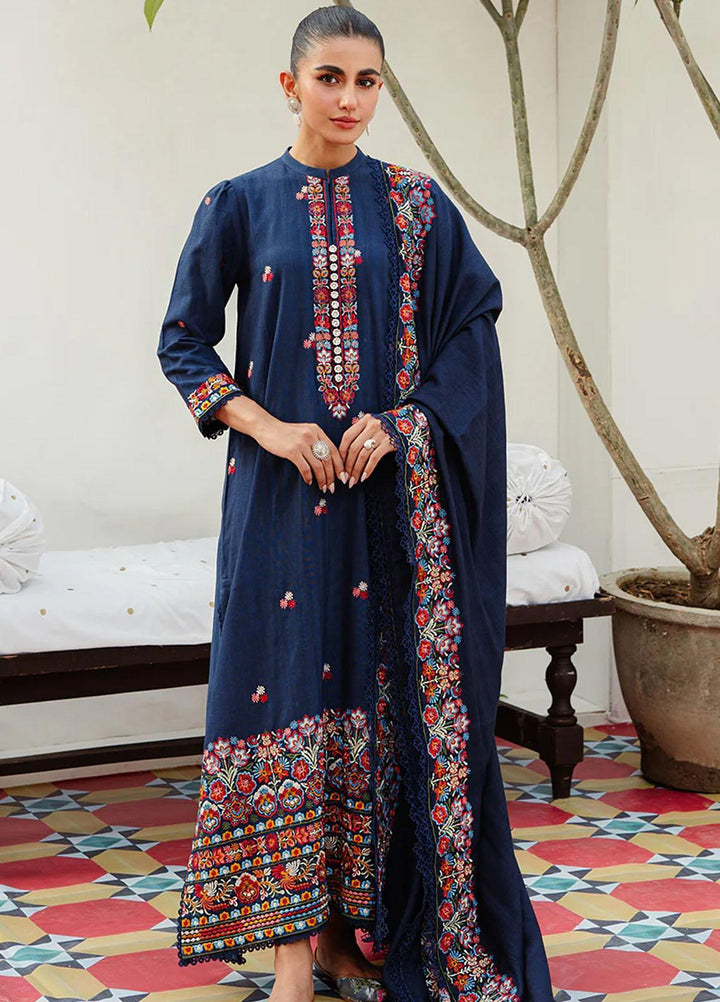 Cross Stitch Embroidered Khaddar Suits Unstitched 3 Piece CS23KL Twilight Glare - Winter Collection
