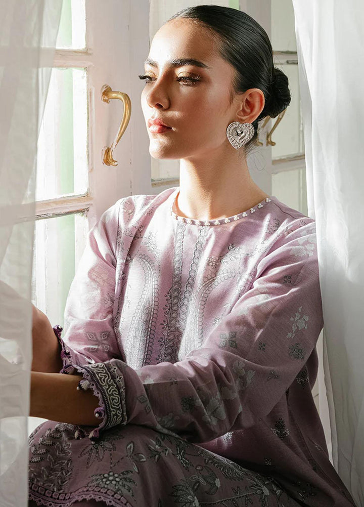 Cross Stitch Embroidered Khaddar Suits Unstitched 2 Piece CS23KL Floret Muse - Winter Collection