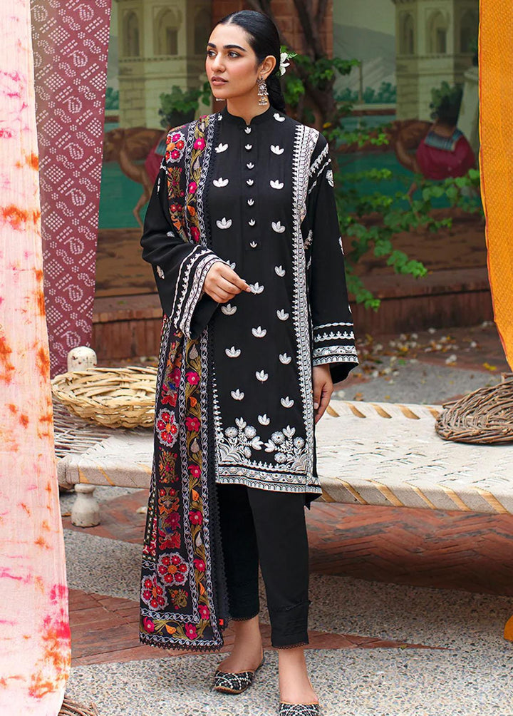 Cross Stitch Embroidered Linen Suits Unstitched 3 Piece CS22W 01 Classy Ornate - Winter Collection