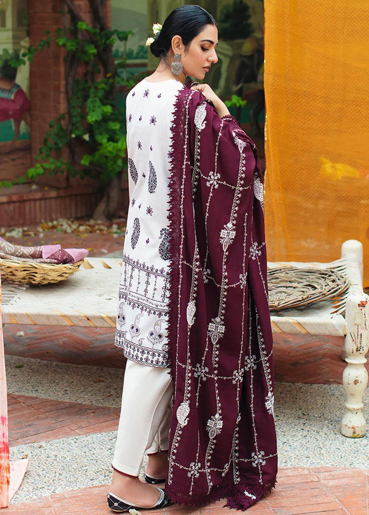 Cross Stitch Embroidered Khaddar Suits Unstitched 3 Piece CS22W 02 Checkered Speck - Winter Collection