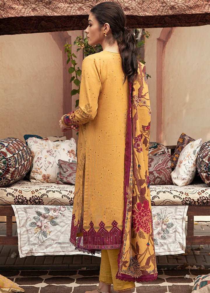 Cross Stitch Embroidered Khaddar Suits Unstitched 3 Piece CS22W 06 Amber Glow - Winter Collection