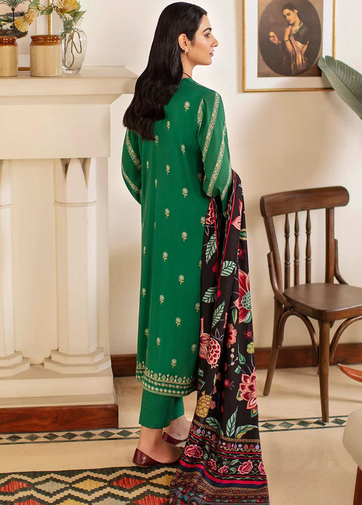 Cross Stitch Embroidered Linen Suits Unstitched 3 Piece CS22W 08 Pacific Pine - Winter Collection