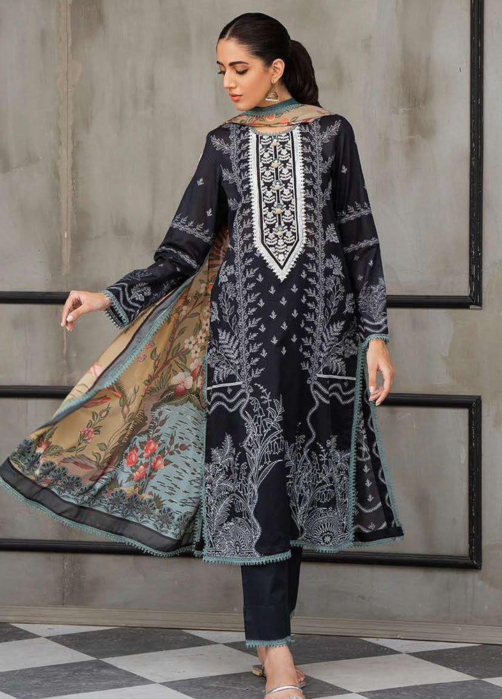 Cross Stitch Embroidered Lawn Suits Unstitched 3 Piece CS21SE D-03 EDEN EVE - Summer Collection