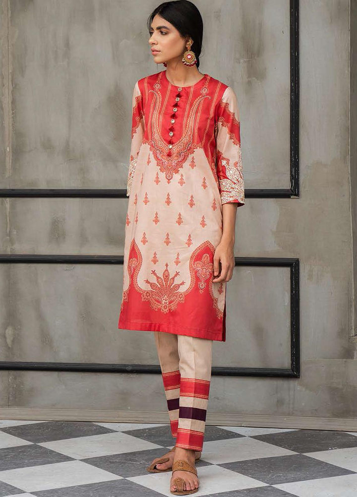 Cross Stitch Embroidered Lawn Suits Unstitched 2 Piece CS21SE D-15 RUSTIC AFFAIR - Summer Collection