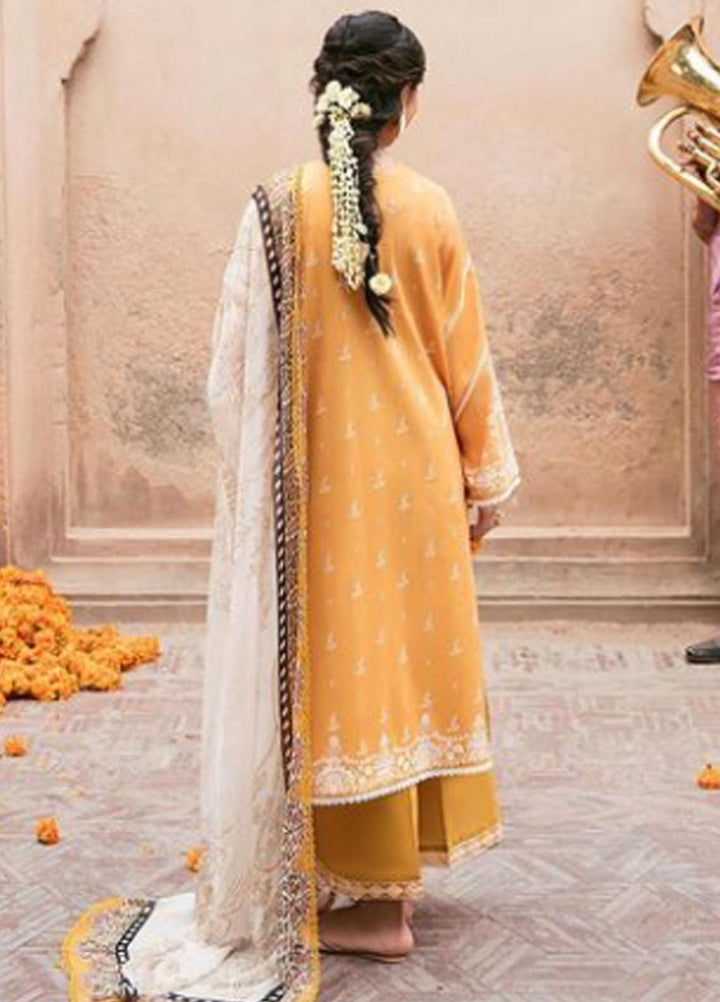 Cross Stitch Embroidered Lawn Suits Unstitched 3 Piece CS23PL D-07 Dusky Alure - Eid Collection