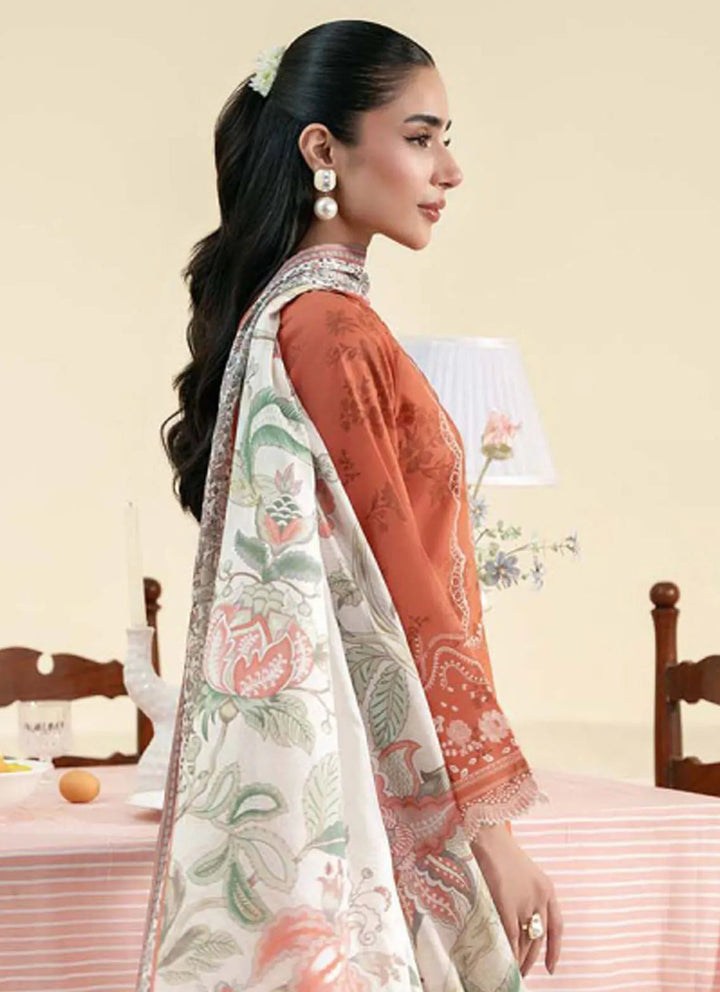 Daffodils by Seran Printed Lawn Suit Unstitched 2 Piece SRN24D D-03 Rowan - Summer Collection
