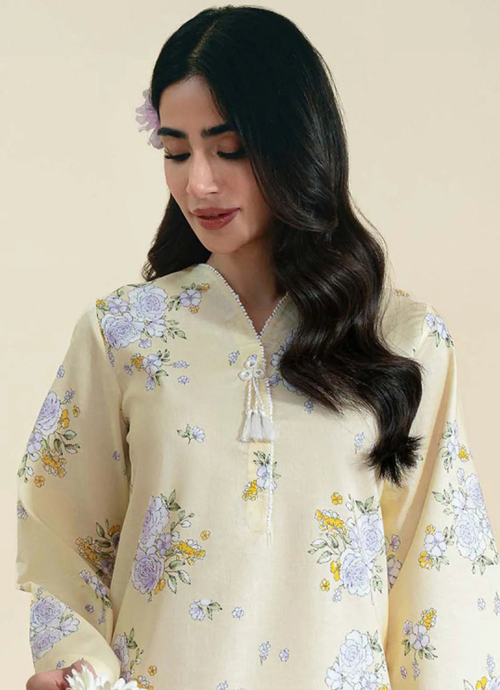 Daffodils by Seran Printed Lawn Suit Unstitched 2 Piece SRN24D D-12 Albie - Summer Collection