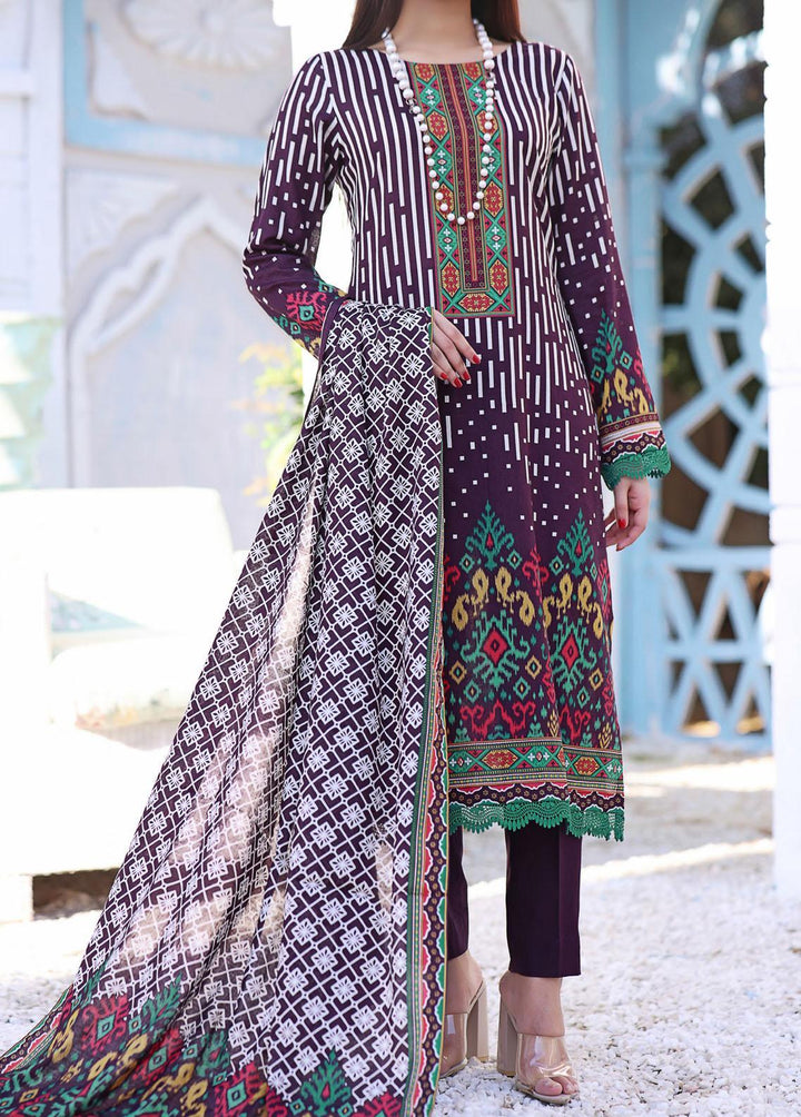 Daman By VS Textiles Printed Lawn Suits Unstitched 3 Piece VS23-D3 808-B - Summer Collection
