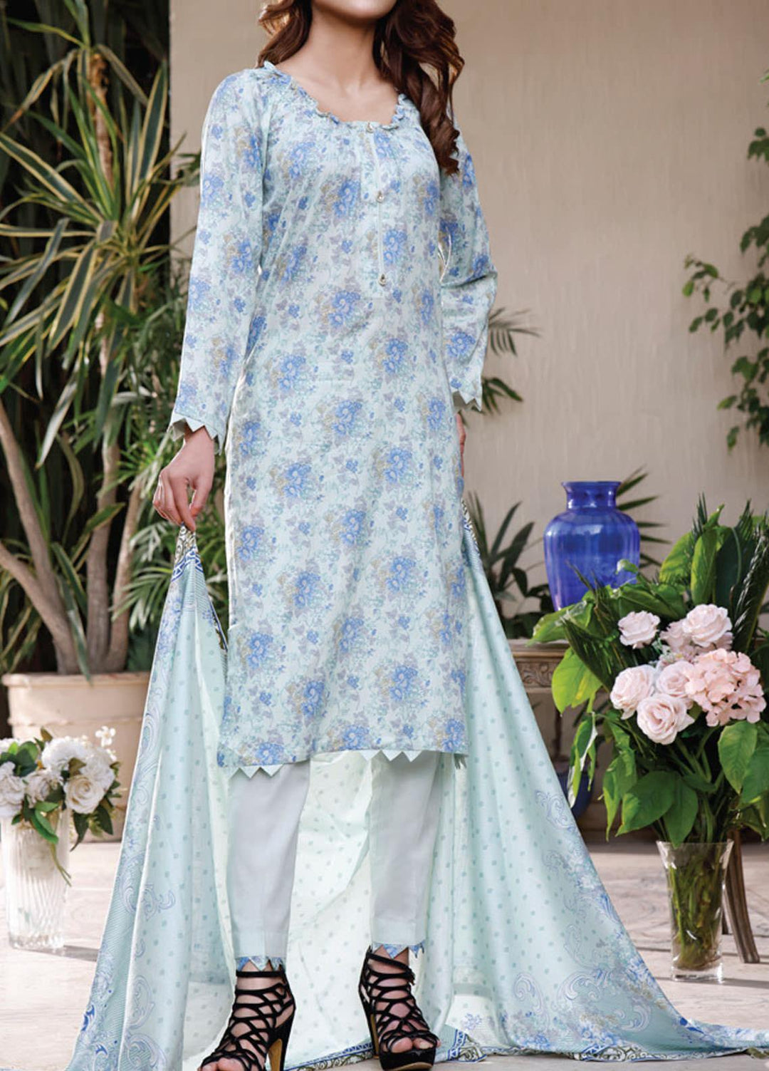 Daman by VS Textiles Printed Lawn Suits Unstitched 3 Piece VS21DL-3 1317B - Summer Collection