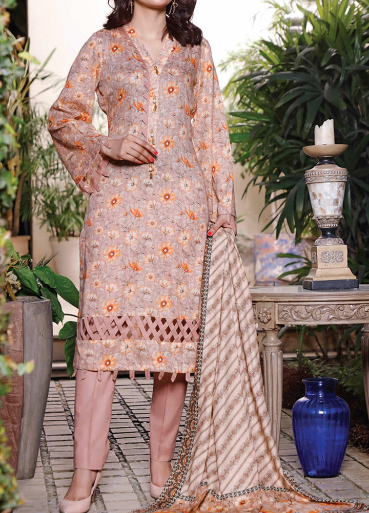 Daman by VS Textiles Printed Lawn Suits Unstitched 3 Piece VS21DL-3 1325A - Summer Collection