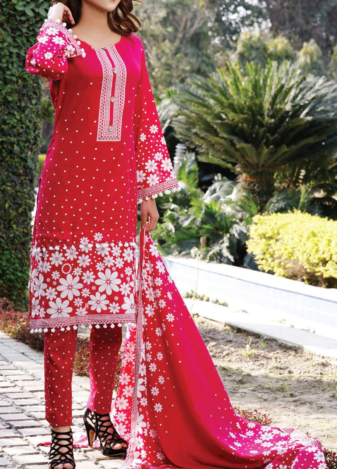 Daman by VS Textiles Printed Lawn Suits Unstitched 3 Piece VS21DL-3 1329A - Summer Collection