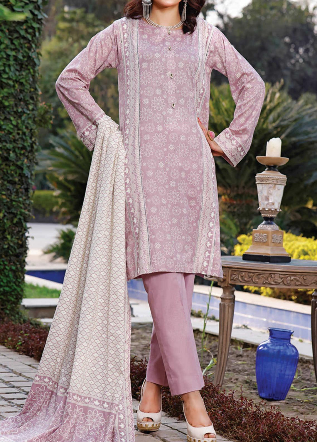 Daman by VS Textiles Printed Lawn Suits Unstitched 3 Piece VS21DL-3 1332A - Summer Collection