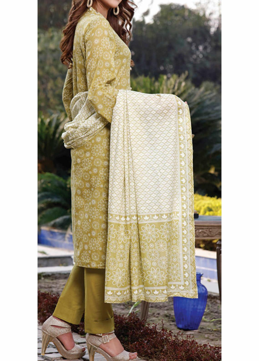 Daman by VS Textiles Printed Lawn Suits Unstitched 3 Piece VS21DL-3 1332B - Summer Collection