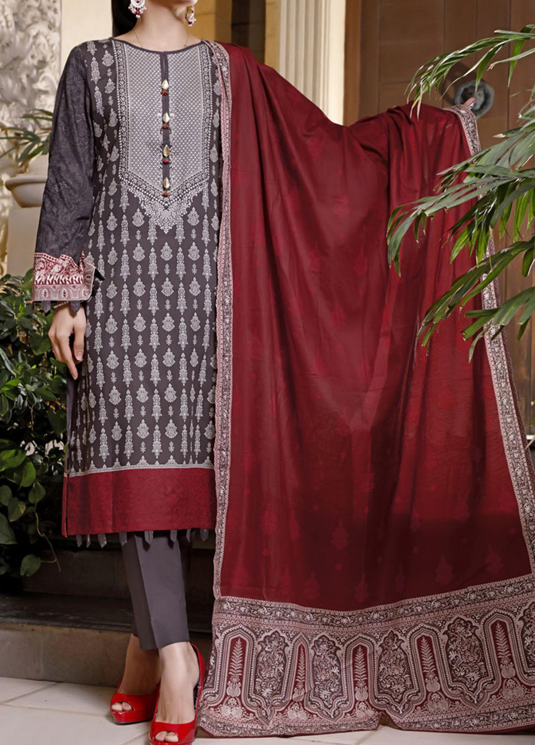 Daman By VS Textiles Printed Lawn Suits Unstitched 3 Piece VS22D 1501 - Summer Collection
