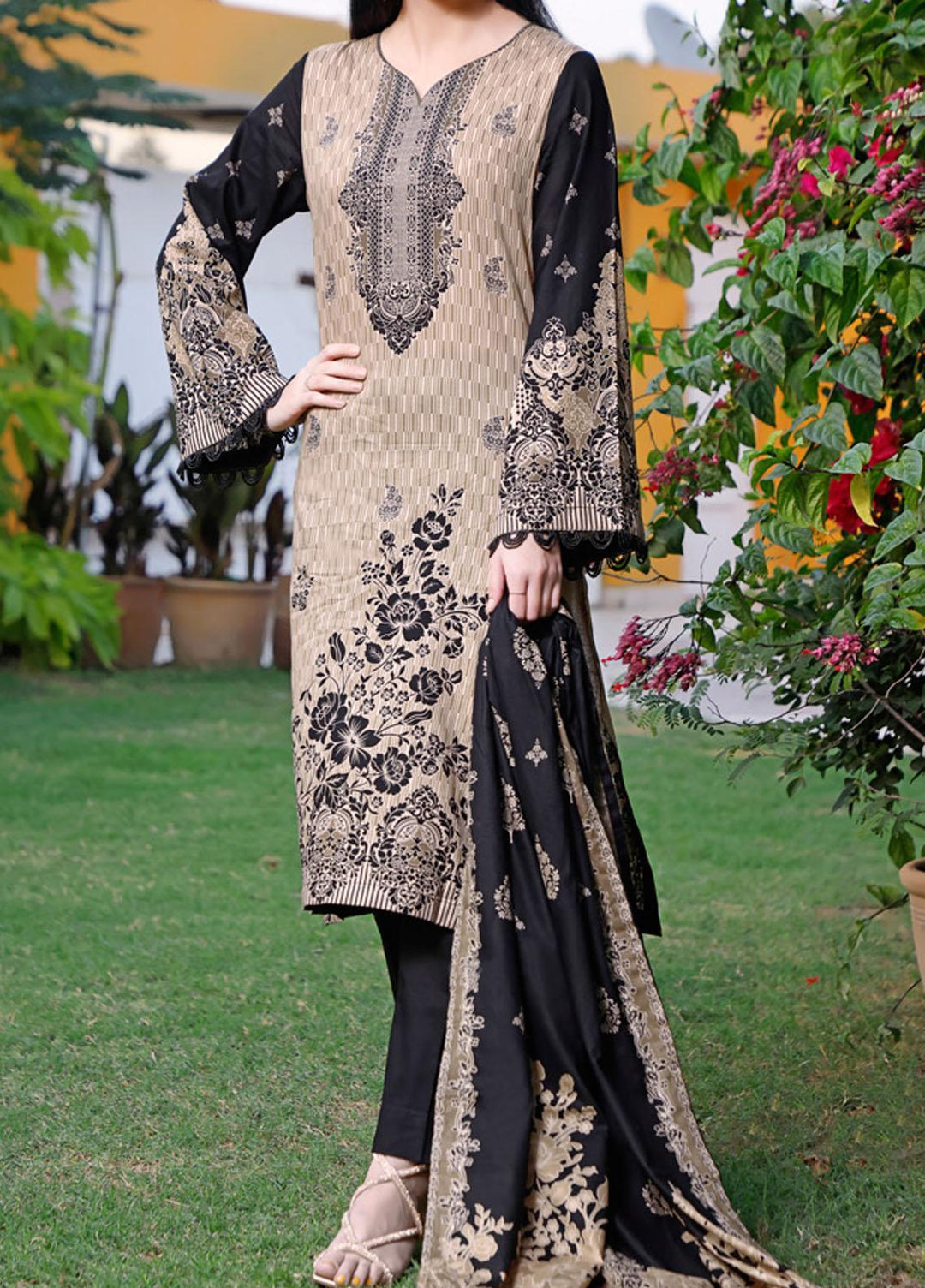 Daman By VS Textiles Printed Lawn Suits Unstitched 3 Piece VS22D 1502 - Summer Collection