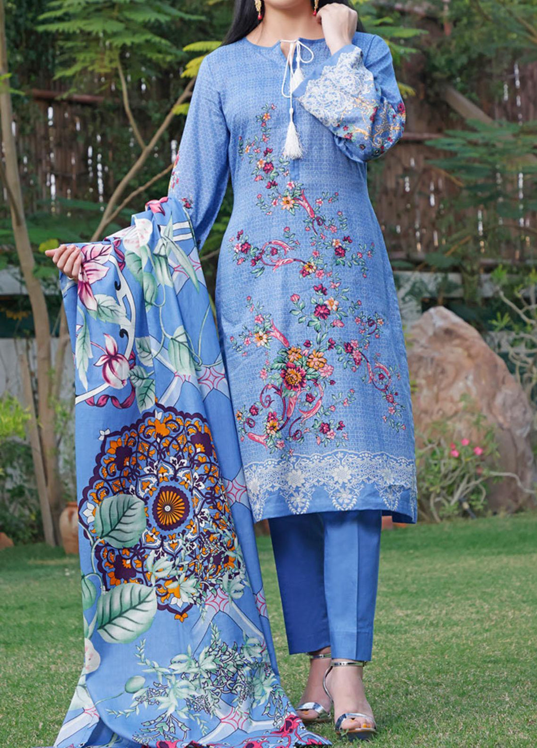 Daman By VS Textiles Printed Lawn Suits Unstitched 3 Piece VS22D 1505 - Summer Collection
