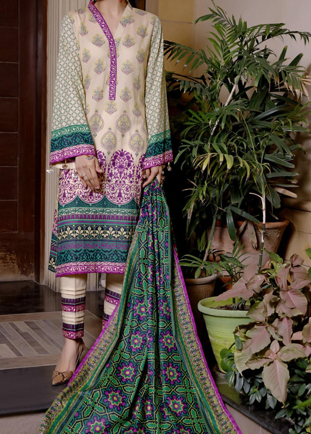 Daman By VS Textiles Printed Lawn Suits Unstitched 3 Piece VS22D 1506 - Summer Collection