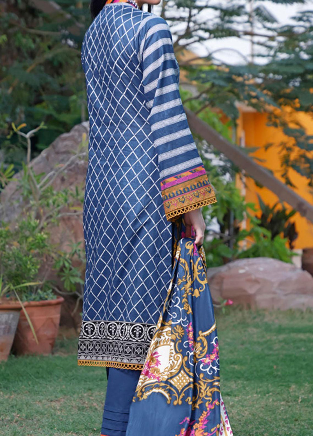 Daman By VS Textiles Printed Lawn Suits Unstitched 3 Piece VS22D 1508 - Summer Collection