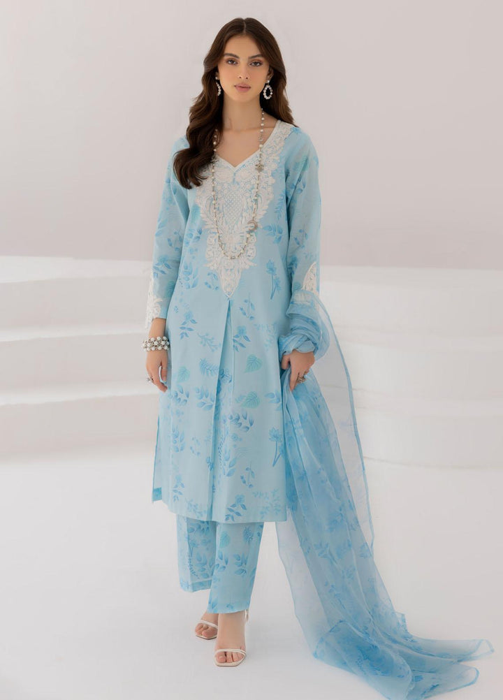 Esra Fashion Pret Embrodered Cambric 3 Piece Suit DT-23-01