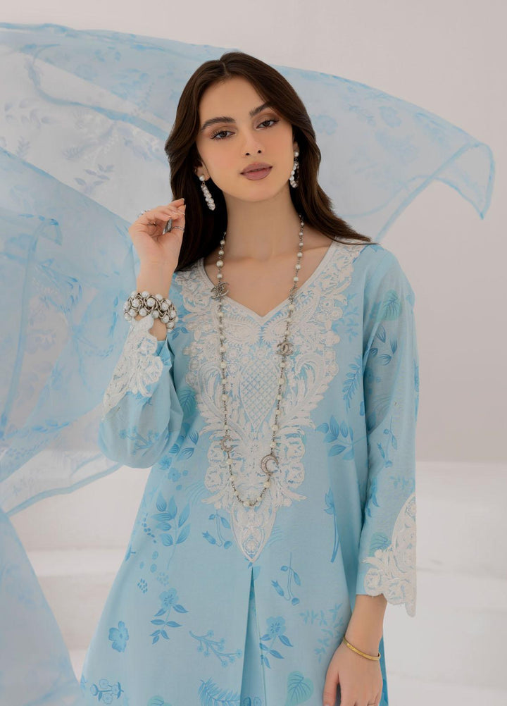 Esra Fashion Pret Embrodered Cambric 3 Piece Suit DT-23-01