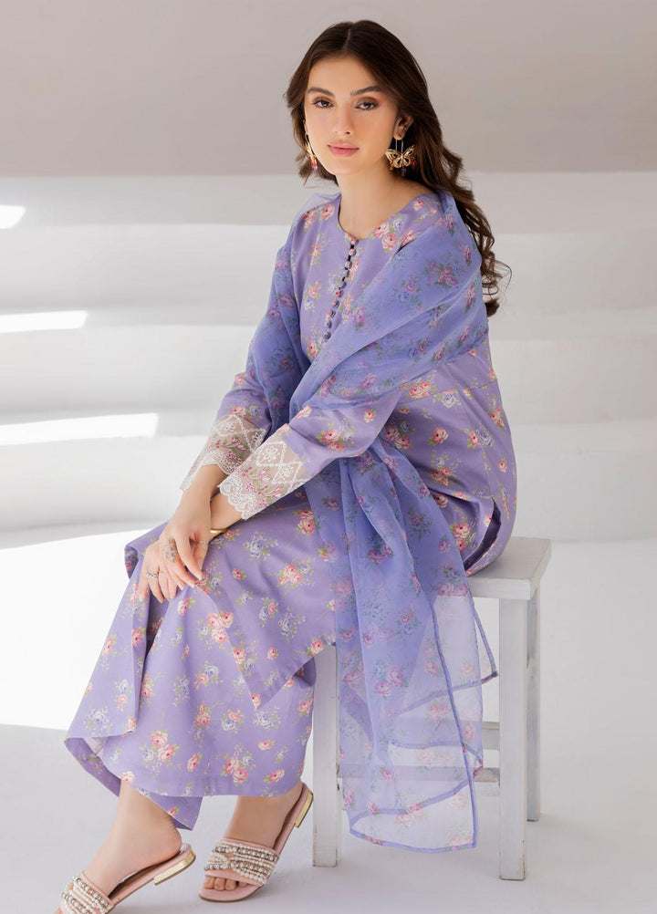 Esra Fashion Pret Embrodered Cambric 3 Piece Suit DT-23-03