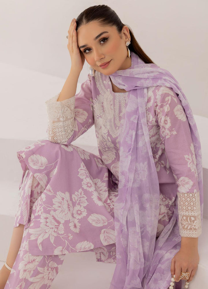 Esra Fashion Pret Embrodered Cambric 3 Piece Suit DT-23-04