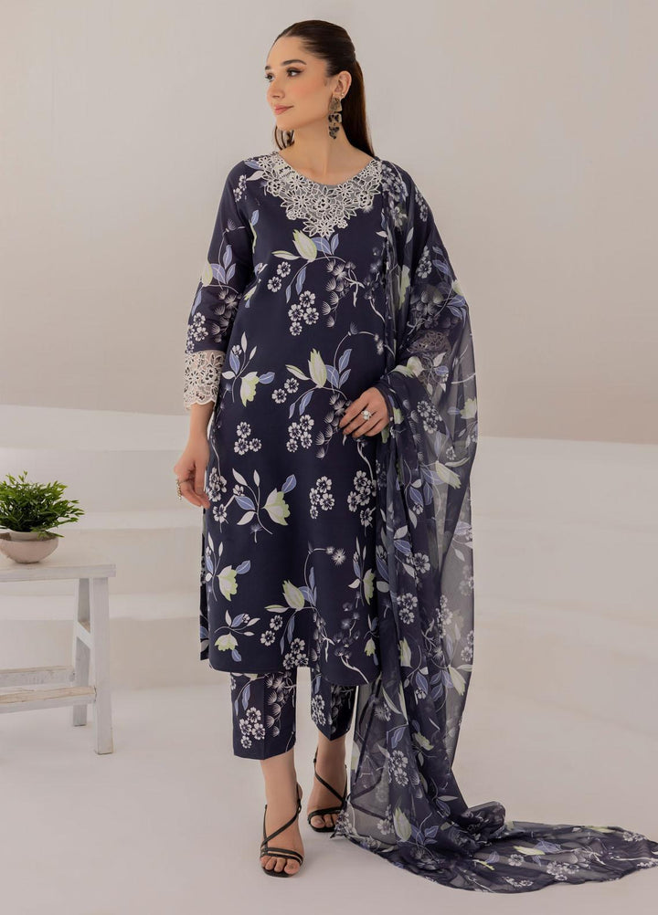 Esra Fashion Pret Embrodered Cambric 3 Piece Suit DT-23-09