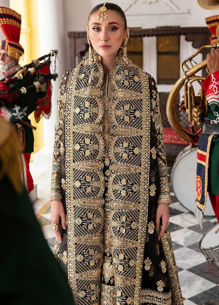 Dastaan By Imrozia Premium Embroidered Chiffon Suits Unstitched 4 Piece IMP23DS IB-33 Liza - Bridal Collection