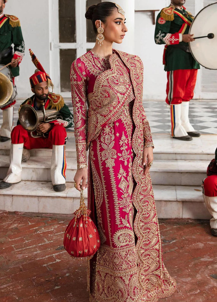 Dastaan By Imrozia Premium Embroidered Chiffon Suits Unstitched 4 Piece IMP23DS IB-34 Amiah - Bridal Collection