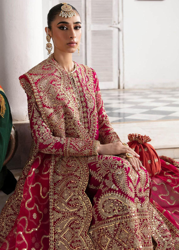 Dastaan By Imrozia Premium Embroidered Chiffon Suits Unstitched 4 Piece IMP23DS IB-34 Amiah - Bridal Collection