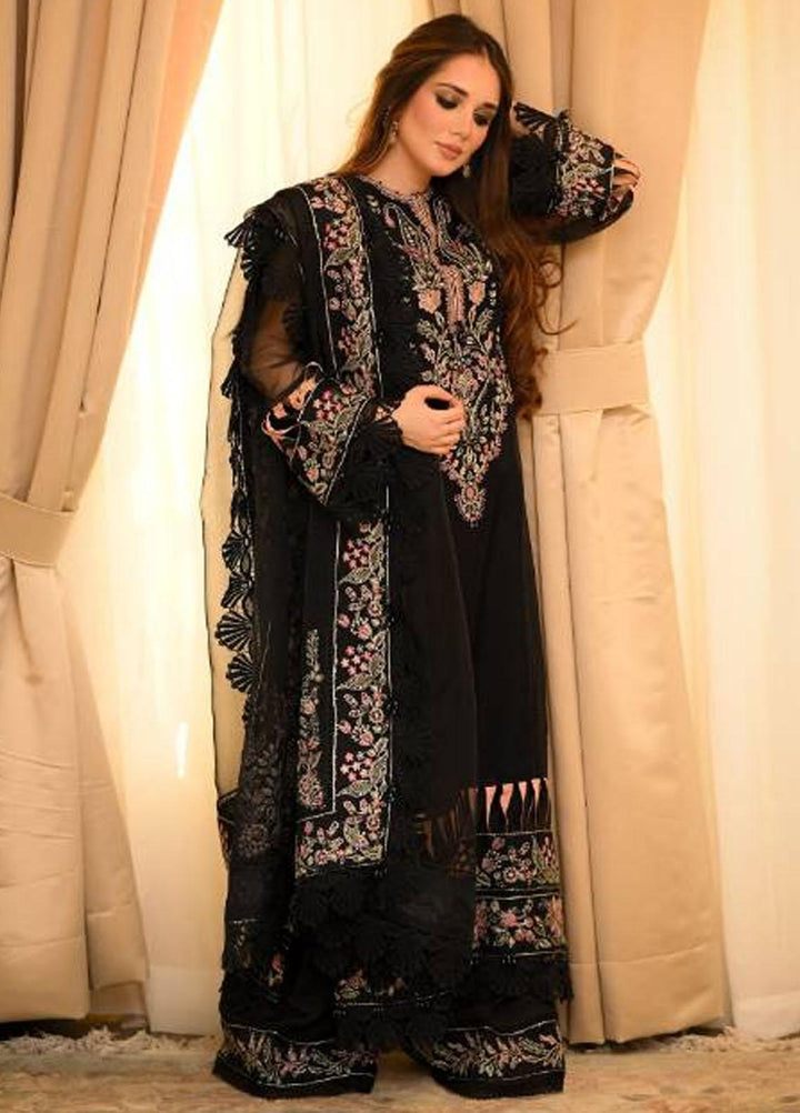 Dastaan By Meeral Embroidered Organza Suits Unstitched 3 Piece MRL24D Arisa - Formal Collection