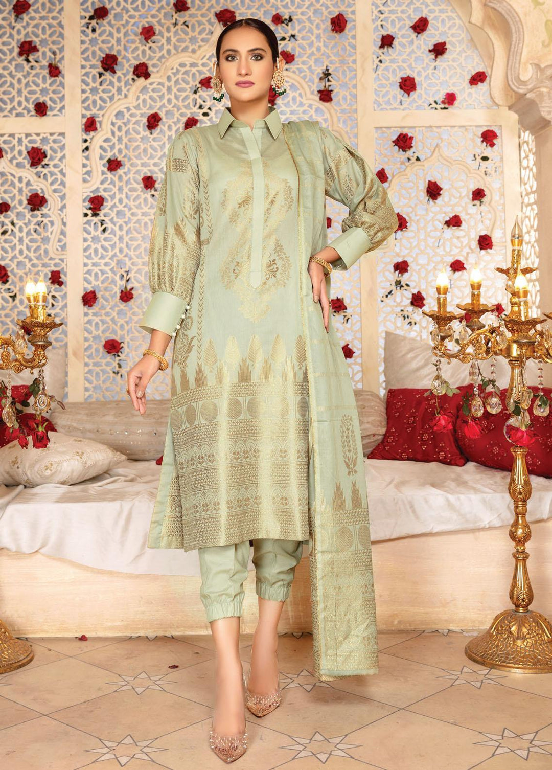 Dastan By Aalaya Banarsi Lawn Suits Unstitched 3 Piece ALY22D 03 - Summer Collection