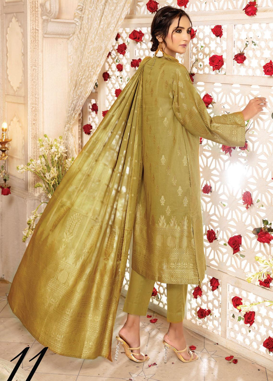 Dastan By Aalaya Banarsi Lawn Suits Unstitched 3 Piece ALY22D 11 - Summer Collection