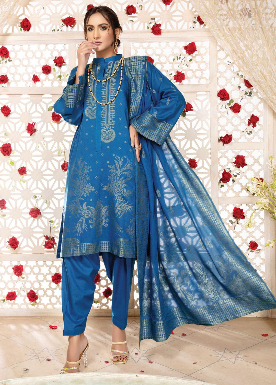 Dastan By Aalaya Banarsi Lawn Suits Unstitched 3 Piece ALY22D 12 - Summer Collection