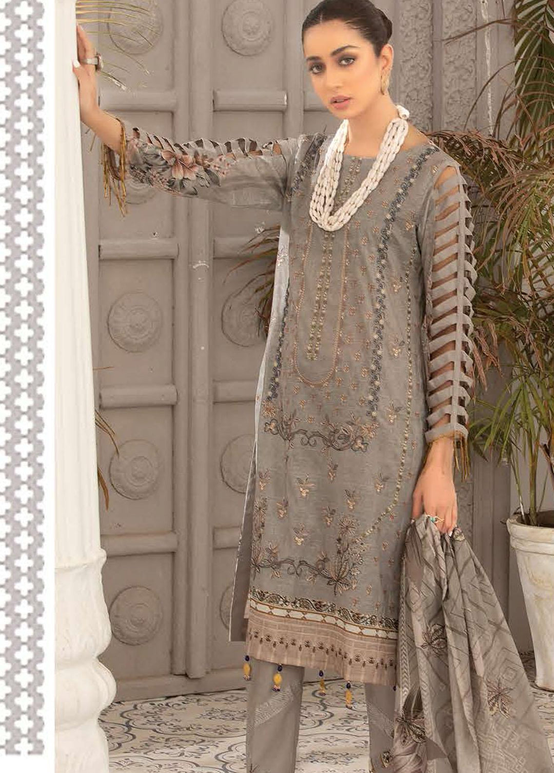 Dastoor By Aalaya Embroidered Lawn Suits Unstitched 3 Piece ALY22DL D-05 - Summer Collection