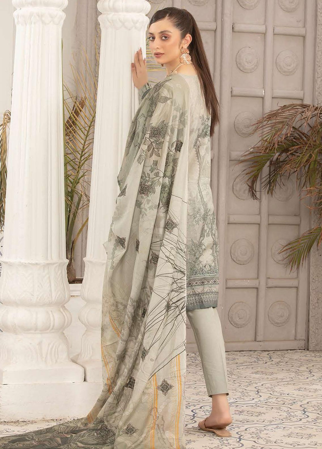Dastoor By Aalaya Embroidered Lawn Suits Unstitched 3 Piece ALY22DL D-07 - Summer Collection