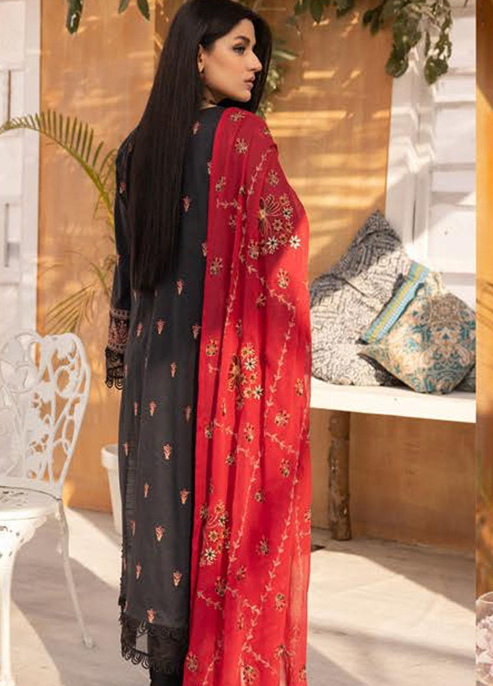 De Lace By Aalaya Embroidered Lawn Suits Unstitched 3 Piece ALY23DL D-01 - Summer Collection